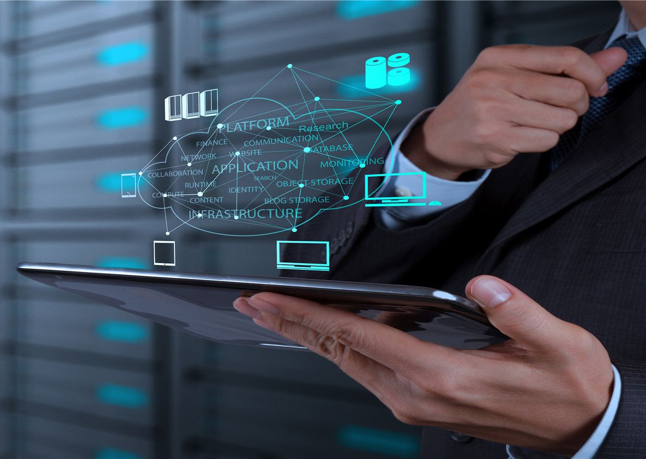 现代化办公楼外景,玻璃幕墙建筑,蓝天白云背景,体现企业实力与专业形象